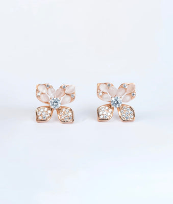 Florenza Charm Italian Silver Studs for women