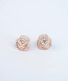 Ornella Rose Italian Silver Studs
