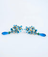 Florielle Bleu Gold Plated Silver Earrings
