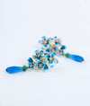 Florielle Bleu Gold Plated Silver Earrings