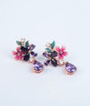 Hanami Bloom Floral CZ Silver Earrings