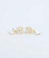 Elira Rose Bloom CZ Silver Drop Earrings