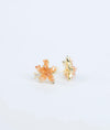 Fleurea Floral Charm CZ Silver Studs