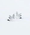 Elara Papillon CZ & Pearl Silver Studs for women