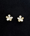 Blossom Bloom Floral CZ Silver Studs for women