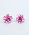 Amara Blossom CZ Silver Studs