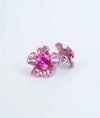 Amara Blossom CZ Silver Studs