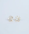 Amaira Floral Charm CZ Silver Studs