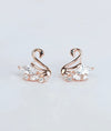 Cygnia Grace Swan Design Italian Silver Studs for women