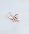 Cygnia Grace Swan Design Italian Silver Studs for women