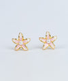 Elan Fleur Gold Plated Silver Studs for women