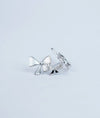 Ziva Twin Bow Knot CZ Silver Studs