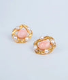 Eira Myst Pink Gold Plated Silver Studs