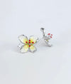 Floraison Bloom Floral CZ Silver Studs for women