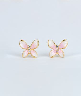 Sakura Elan CZ Silver Studs for women