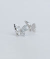 Luz Mariposa CZ Silver Butterfly Studs for women