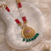 925 Silver Varnam Antique Long Necklace for Women